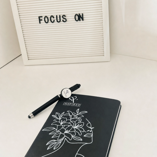 edited_no_mug_bottle VeeInspired Stationery Set: Notebook & Pen